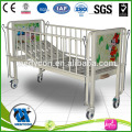 single function power coated hospital room children bed